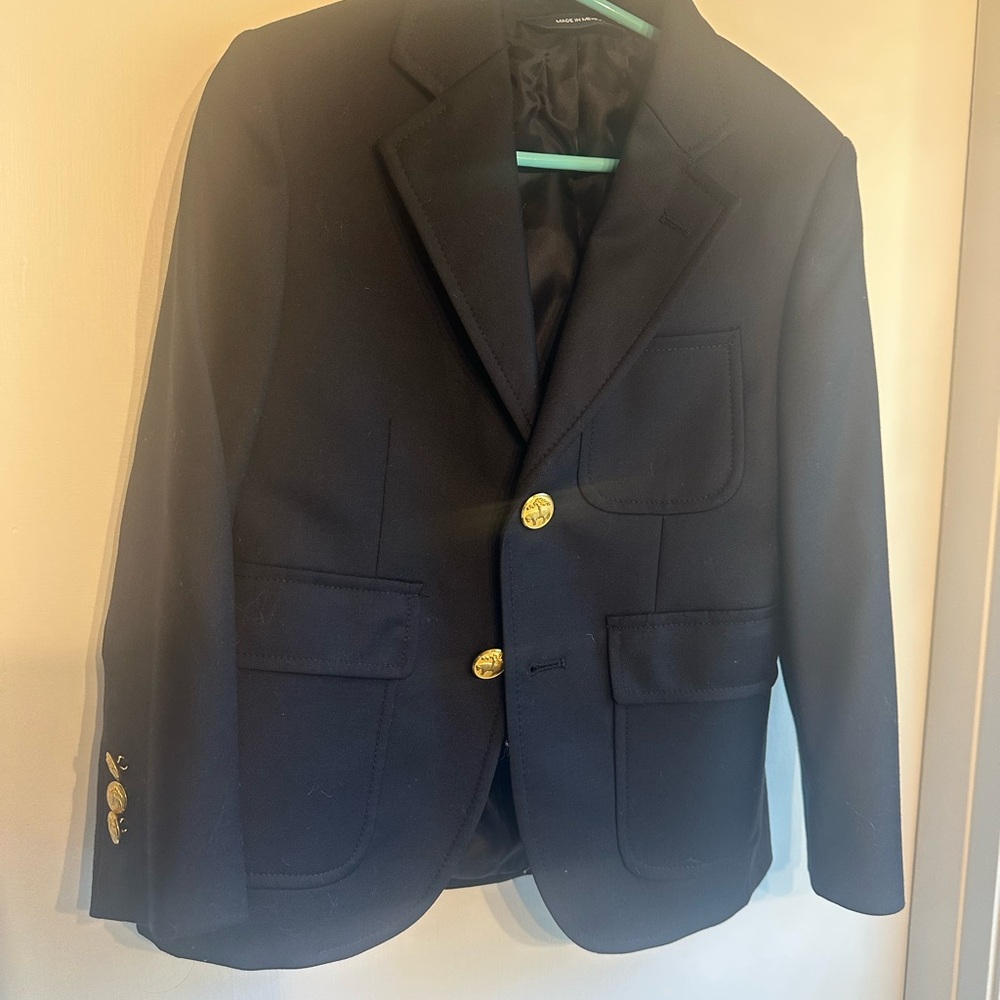 Classic Navy Blazer with Gold Buttons